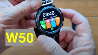 BLACKVIEW W50 IP68 10ATM Waterproof Bluetooth Calling Rugged Smartwatch: Unboxing and 1st Look