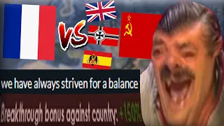 HOW THE NEW FRANCE BEAT GERMANY, UK, SPAIN AT THE SAME TIME! NAPOLEON IS BACK! - HOI4 La Resistance