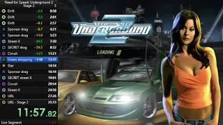 Need for Speed: Underground 2 - Stage 2 speedrun 33:40.10