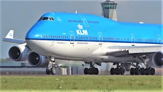 20+ Min of Heavy Take Offs at Amsterdam Airport Schiphol | Plane Spotting