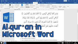 Cara Menulis Al-Qur'an di Microsoft Word Secara Otomatis dan Mudah