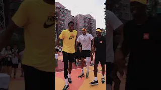 Antetokounbros Having Fun With The Chinese Youth🏀🔥 #basketball