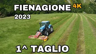 Sfalcio Erba medica (1^ taglio) COLLINA 2023 con NEWHOLLAND T7.250,BETTER 130 - POTTINGER E GEMELLI