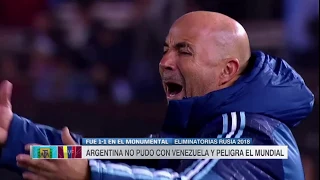 Argentina vs  Venezuela (1 -1) Resumen Y Goles Eliminatorias Rusia 2018 5/9/17