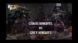 *NEW* Chaos Knights VS Grey Knights 2000pts Warhammer 40K Battle Report