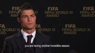 World XI 2010: FIFPro talks with Cristiano Ronaldo