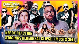 We react to second part of SEMI-FINAL 2 Rehearsal clips! | NON-MEMBERS