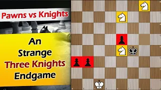 An Strange THREE knights Endgame | Granovskiy vs Grochocinska 2013