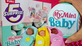 5 SURPRISE MY MINI BABY SERIES 1 Unboxing Full Box Mystery Capsule Zuru Toys