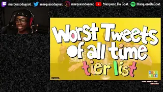 MDG Reacts To HIVEMIND - Worst Tweets of All Time Tier List with @skatievideo | REACTION