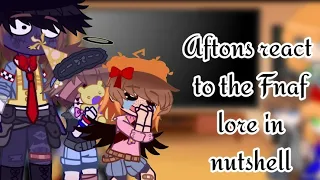 Aftons react to " The entire FNAF lore in nuthsell " Cz. Eng.