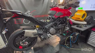 Ducati multistrada 950 v2s 2023 chiptuning / dyno / termignoni / rezultatai