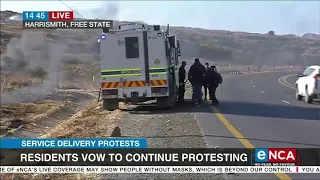 Harrismith residents vow to continue protesting