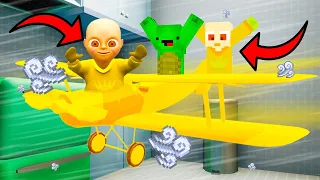 NEW PLANE! Mikey VS Baby Build Challenge  The Baby IN Yellow VS MINECRAFT
