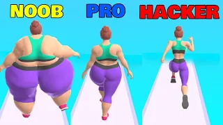 NOOB vs PRO vs HACKER in Fat 2 Fit