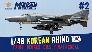 HASEGAWA 1/48 F-4E PHANTOM ROKAF #대한민국공군 PARTE 2: PAINT - DECALS - OILS - FINAL REVEAL