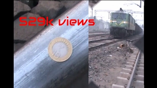 Train vs 10 rupee Coin test.