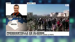 Présidentielle en Algérie : des manifestations d'une ampleur inédite