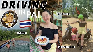 RIDING MOTORBIKES FOR THE FIRST TIME EVER 😱 | Backpacking Pai & What I Eat as a VEGAN in THAILAND
