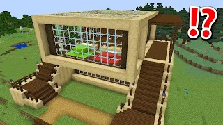 Construyendo una Cabaña Moderna de Madera en Minecraft