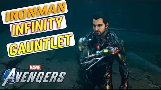 MARVEL AVENGERS GAME (INFINITY GAUNTLET IRONMAN) GAMEPLAY! SHOWCASE! "I AM IRONMAN"