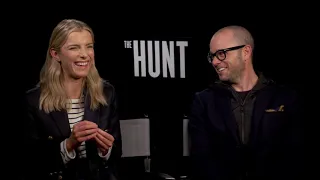 The Hunt: Betty Gilpin & Damon Lindelof Official Movie Interview | ScreenSlam