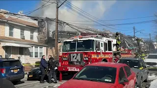 Family rescued from Queens house fire