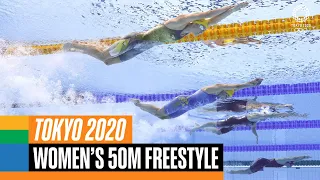 Swimming: Women's 50m Freestyle Final | Tokyo 2020 Replays