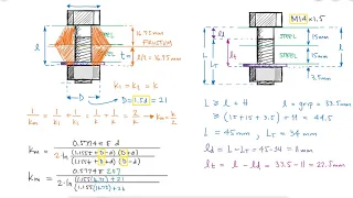 Bolt and Member Stiffness - Steel Washers - Example 2