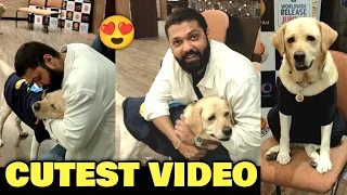 Rakshit Shetty CUTE Moment & Conversation With Dog Charlie | 777 Charlie Mumbai Press Meet