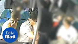 CCTV captures men holding 'injured' necks after crash - Daily Mail