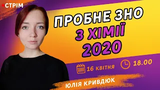 ПРОБНЕ ЗНО-2020 З ХІМІЇ ВІД ZNOUA