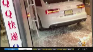 Police: Road Rage Leads To Car Smashing Into Flushing Bakery