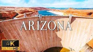 FLYING OVER ARIZONA (4K UHD) - Relaxing Music With Stunning Beautiful Nature Film For Stress Relief