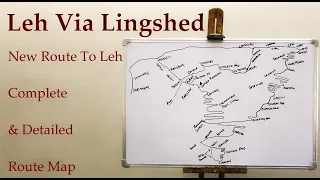 Complete LINGSHED AND RANGDUM ROUTE Map || Ladakh 2020 || New Route To Ladakh