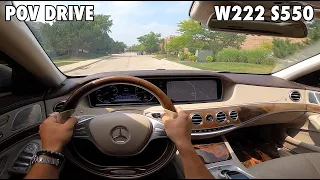 Driving the 2015 Mercedes-Benz S550 W222 | POV TEST DRIVE