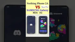 Nothing Phone 2A VS Samsung Galaxy M34 5G 🔥 Speed Test #shorts #short #youtubeshorts #speedtest