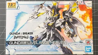 HG GUNDAM LIVELANCE HEAVEN BUILD