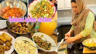 Ami k ghar iftari bna k bheji || Tandoori butter chicken || one pot irani pulao || chana chaat ||