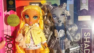 SUNNY & LUNA 2 pack! Rainbow High and Shadow High twins unboxing & review|| Ugly Burnt Doll