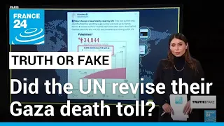Did the UN cut their Gaza women and children death toll by almost 50%, compared to a prior report?