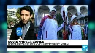 2014 Sochi Winter Olympics: Flame arrives ahead of opening ceremony