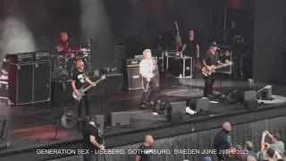GENERATION SEX - Gothenburg, Sweden June 2023 - God Save The Queen/Your Generation (Cellphone)