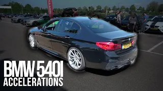 BMW 540i Accelerations and Revs! [STAGE2 420HP] Sound, Review, Tuned, Exhaust