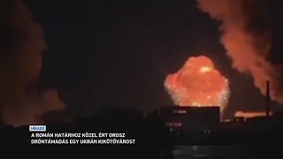 Orosz dróntámadás érte hajnalban a román határhoz közeli ukrán kikötővárost, Renit