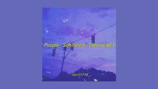 PURPLE - Sohlhee ft. Taeil of NCT aesthetic lyrics (rom/eng trans)