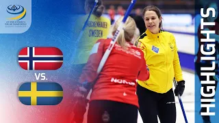 NORWAY v SWEDEN - Round-robin game Highlights - LGT World Women’s Curling Championship 2023