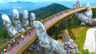 Ba Na Hills Da Nang Vietnam | Golden bridge in Da Nang Vietnam | Buddha Hand Bridge