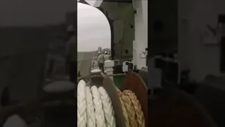 Ship Mooring Rope Snaps Near Miss