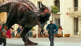 Les dinosaures PRENNENT D'ASSAUT la ville | Jurassic World: Le monde d'après | Extrait VF